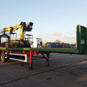 WEIGHTLIFTER 41FT FLATBED BRICK CRANE TRAILER