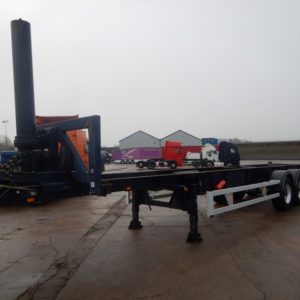 VAN HOOL 40FT FIXED SKELETAL TIPPING TRAILER